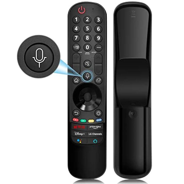 Angrox MR21GA for 2021 LG-Magic-Remote with Pointer and Voice Function Replacement for LG UHD OLED QNED NanoCell 4K 8K Smart TV, Black